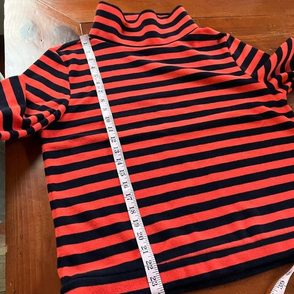 Dudley Stephens red/navy striped Park Slope fleece Tuckernuck exclusive Sz XL - Picture 8 of 8